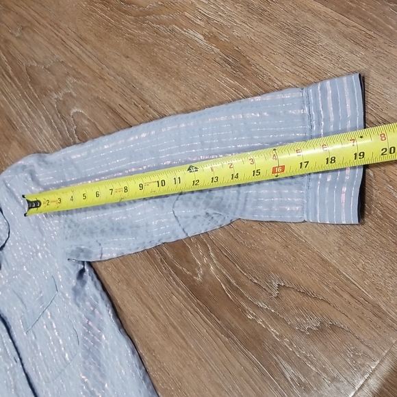 (XS) Victoria's Secret Metallic Long Sleeve Business Casual Lightweight Office - Picture 9 of 9